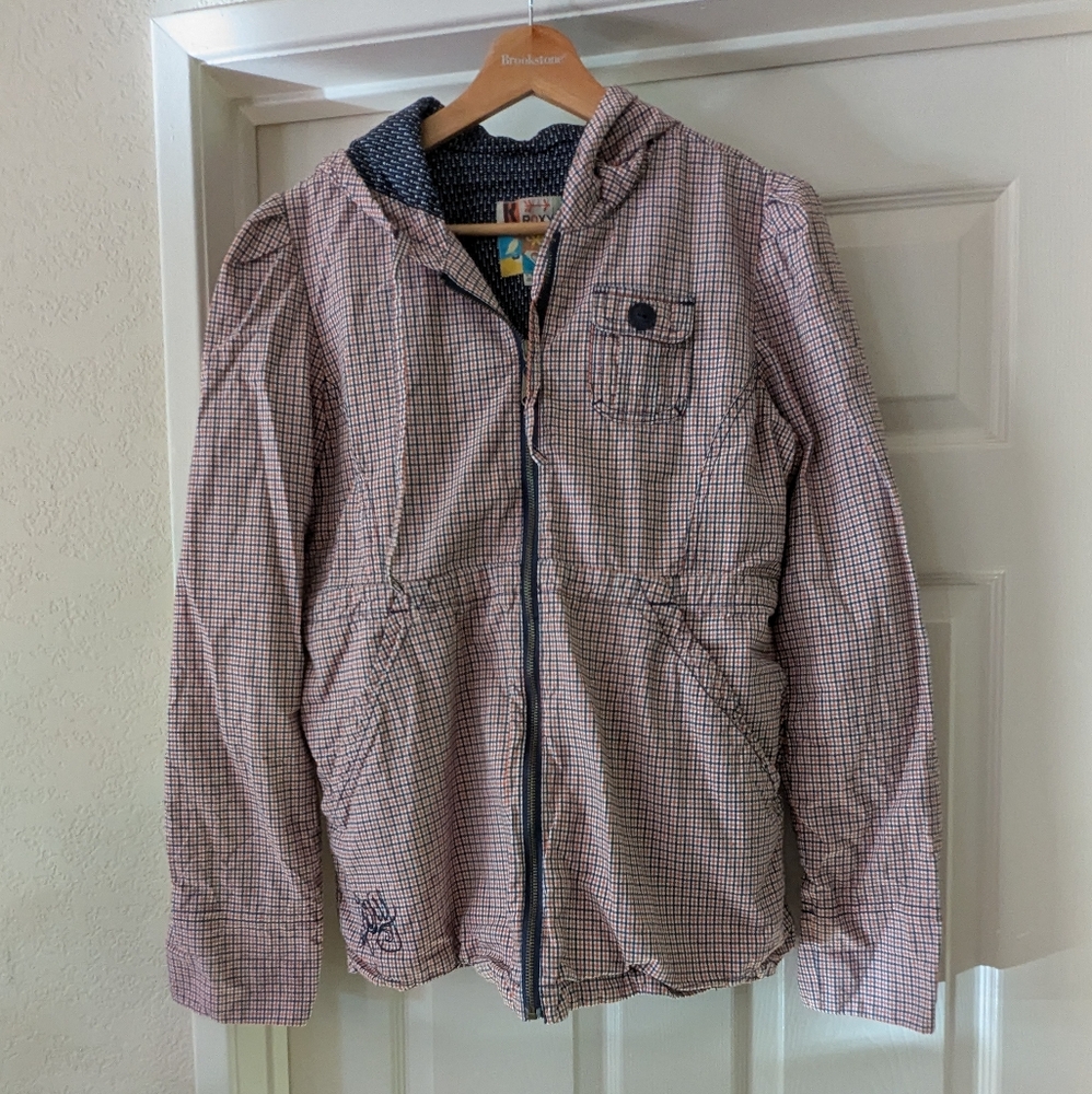 Roxy Zip-Up Jacket With Hood Size Junior Large Wo… - image 1